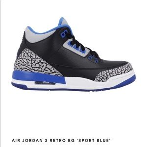 AIR JORDAN 3 RETRO BG “SPORT BLUE”